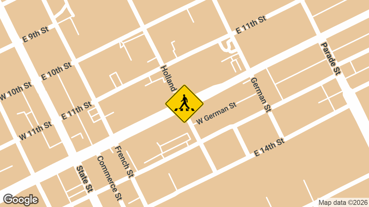 200 block E 12th St and German St