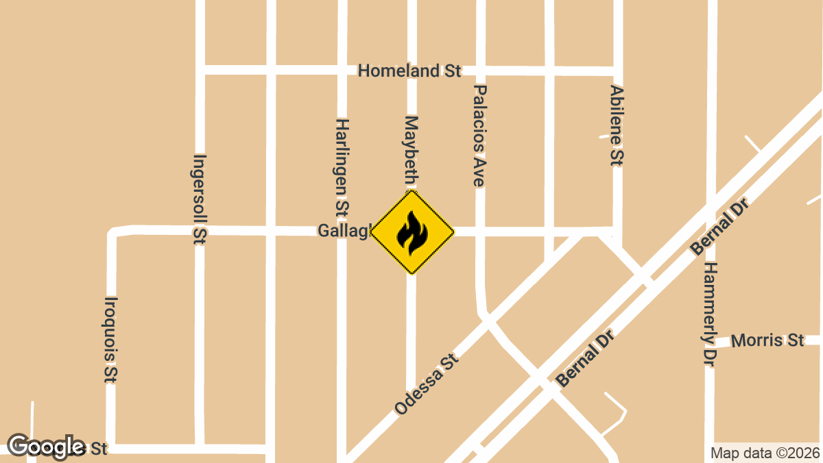 One person was hospitalized and a dog died after a house fire on Tuesday, August 18 in the 3500 block of Maybeth Street in Dallas.
