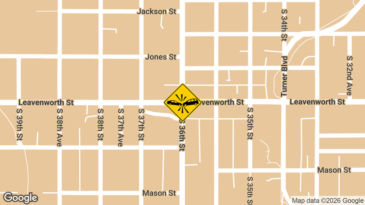 One person was injured Wednesday, August 26, in a hit-and-run crash near 36th Street and Leavenworth Street in Omaha.