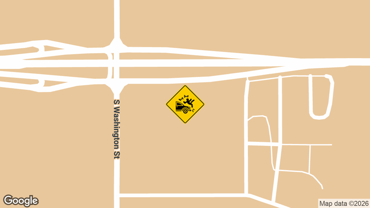 A motorcyclist died Wednesday after a semi-truck turning from southbound Washington Street onto eastbound Loop 335 collided with his northbound motorcycle, according to Texas DPS.