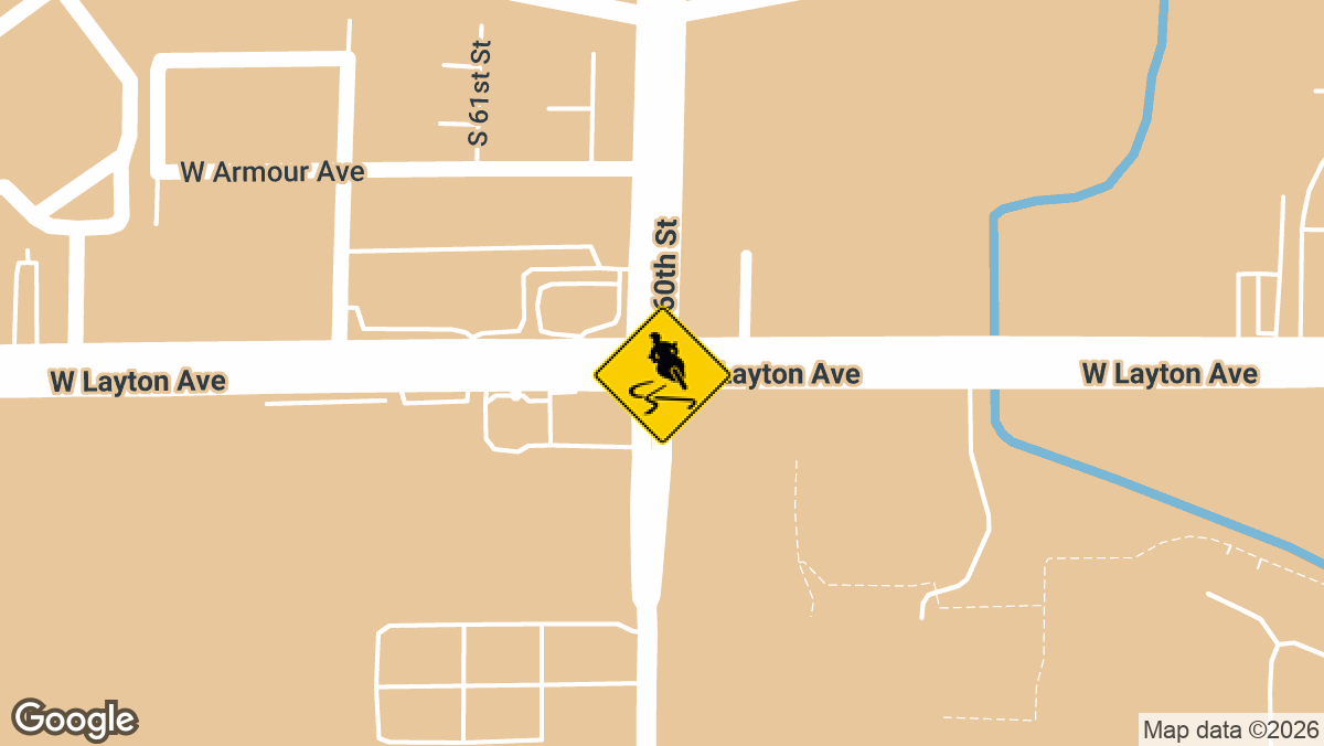 A man in his 20s was injured Wednesday, August 12, after a motorcycle crash near 60th Street and Layton Avenue in Greenfield.