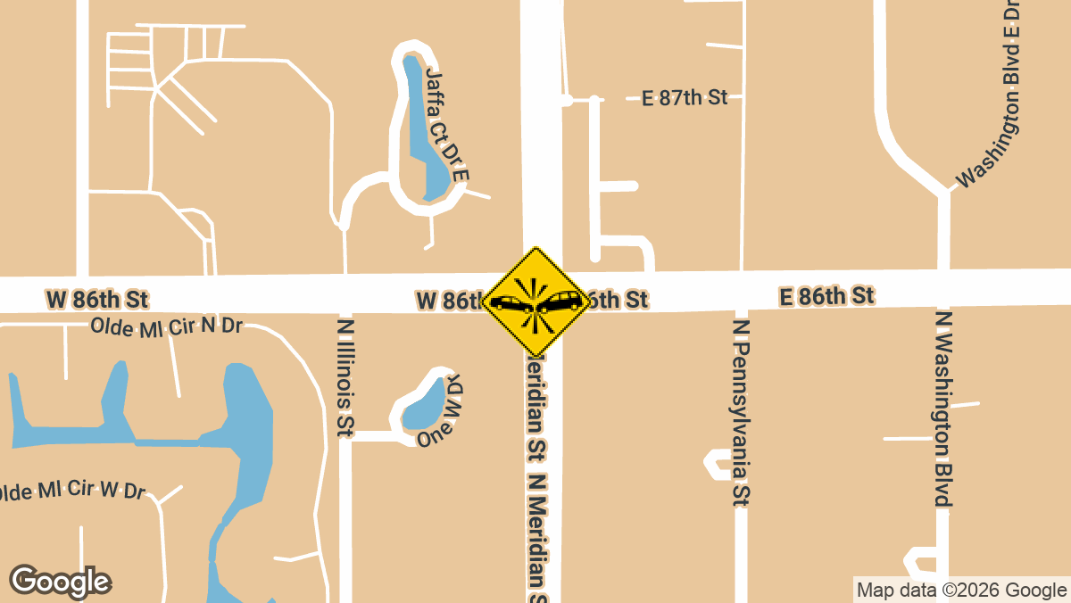 Two men died and three others were hospitalized after an SUV ran a red light and struck a car heading east on 86th Street at the intersection with Meridian Street early Wednesday morning, according to Indianapolis police.