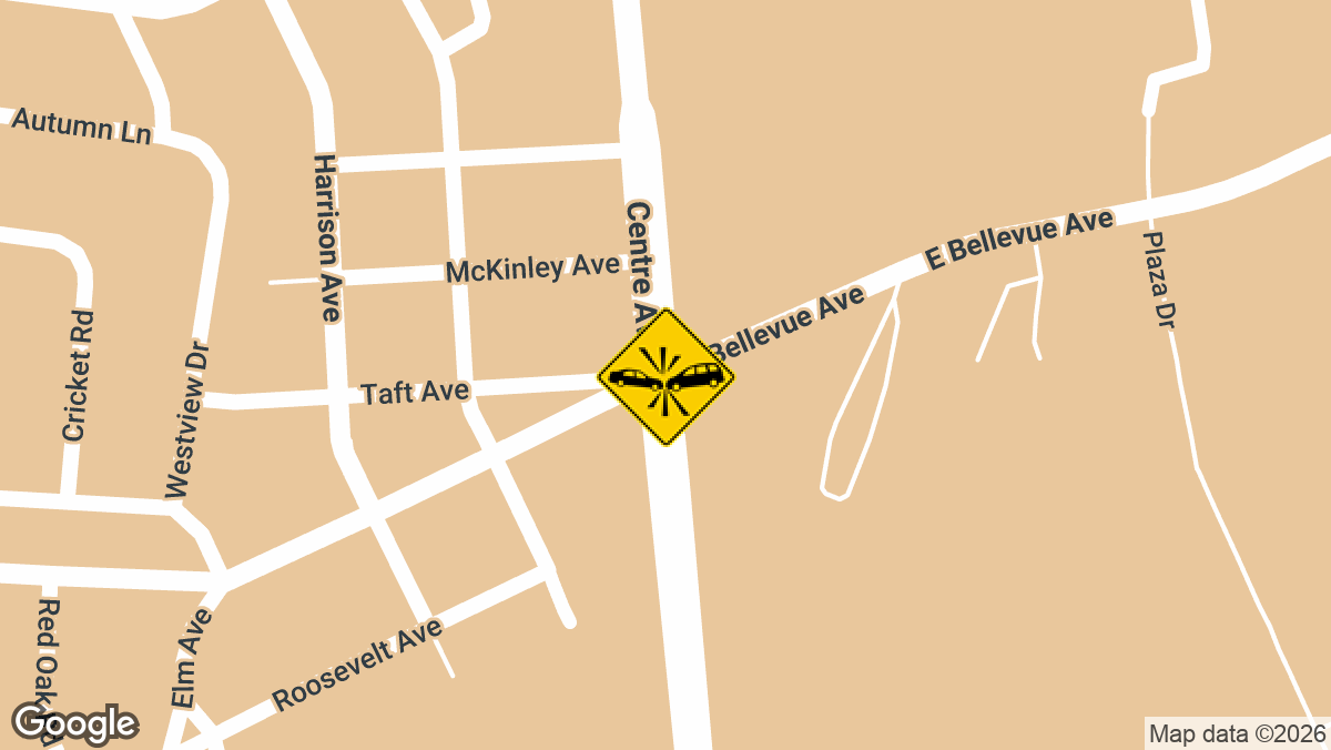 At least one person was injured in a motor vehicle accident at the intersection of Centre Ave and E Bellevue Ave in Muhlenberg Township on Saturday, August 1.