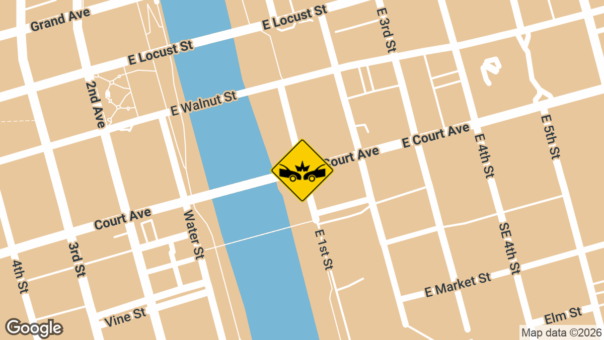 Court Ave & E 1st St, Des Moines, IA
