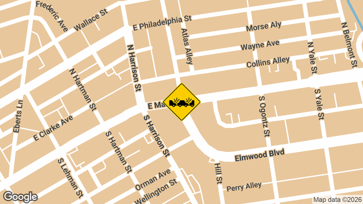 E Market St and N East St