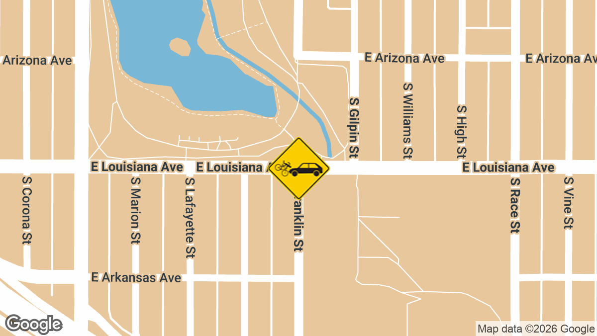 East Louisiana Avenue and South Franklin Street