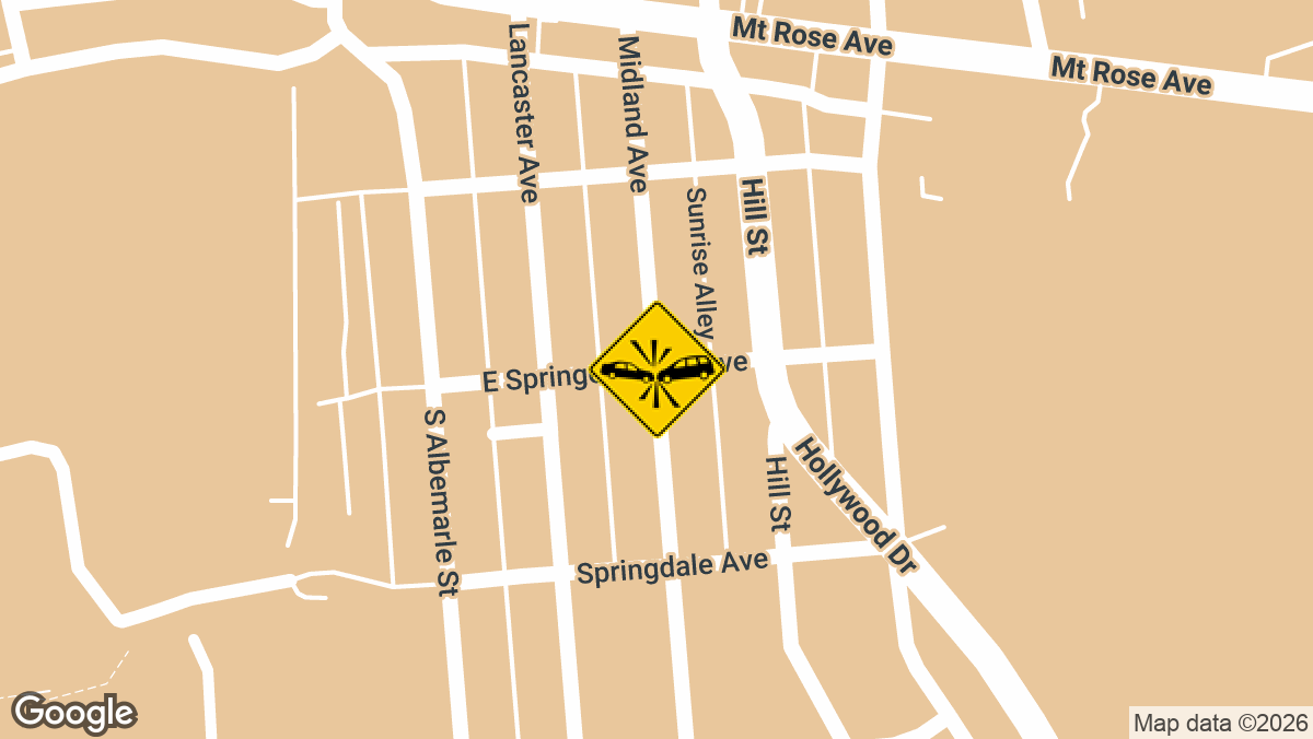 Two vehicles were involved in an injury crash Wednesday, August 19, at East Springettsbury Avenue and Midland Avenue in Spring Garden Township, near York.