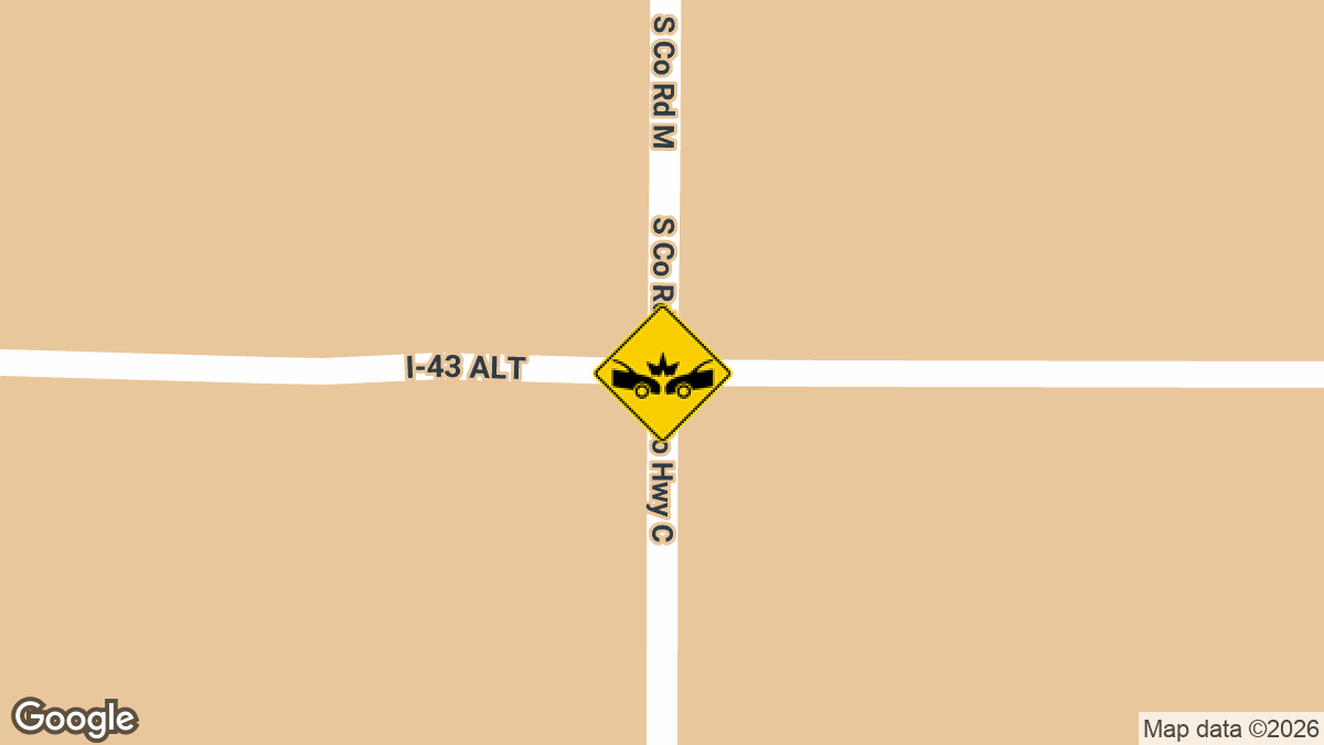 A three-vehicle crash with injuries was reported Thursday, August 13, at the intersection of Highway 14 and County Road M in Darien, Wisconsin.