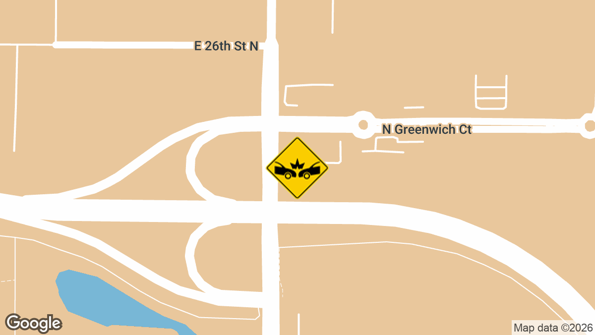 A 53-year-old Wichita man died Monday afternoon, August 24 after a chain-reaction wreck on westbound K-96 just west of North Greenwich Road, according to the Kansas Highway Patrol.