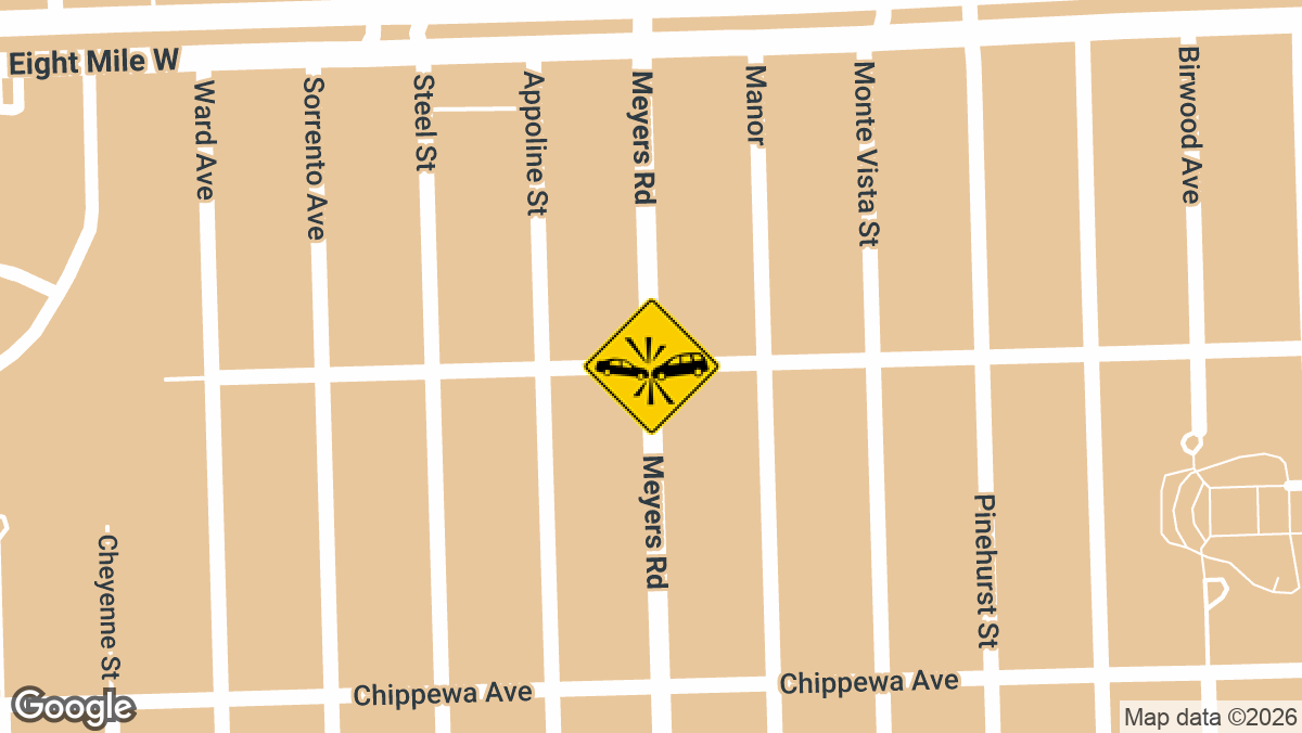 olice responded to a wreck with critical injuries Monday, August 24, at Meyers and Norfolk streets in northwest Detroit, Wayne County, according to a local scanner report.