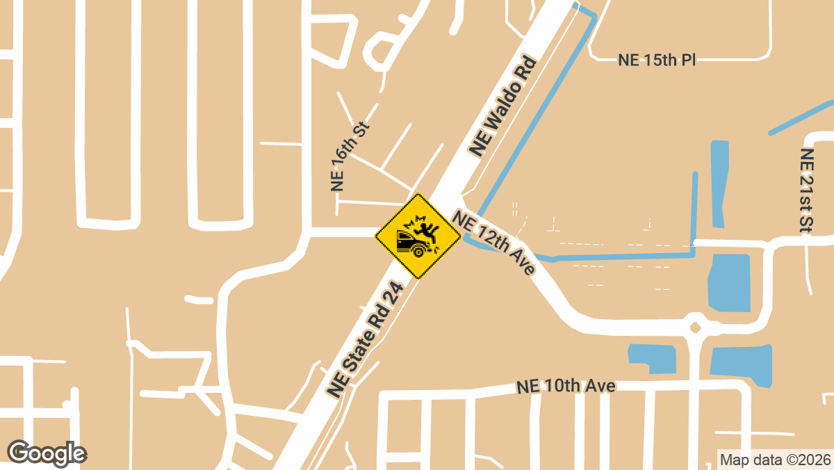 A 38-year-old Gainesville woman died Sunday after being struck by a cargo van while crossing NE Waldo Road near NE 12th Avenue on a bicycle, according to the Gainesville Police Department.