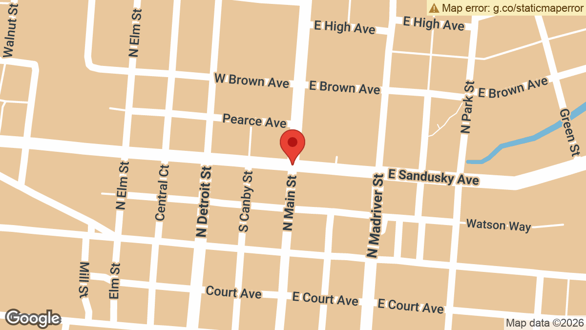 North Main St and West Sandusky Ave