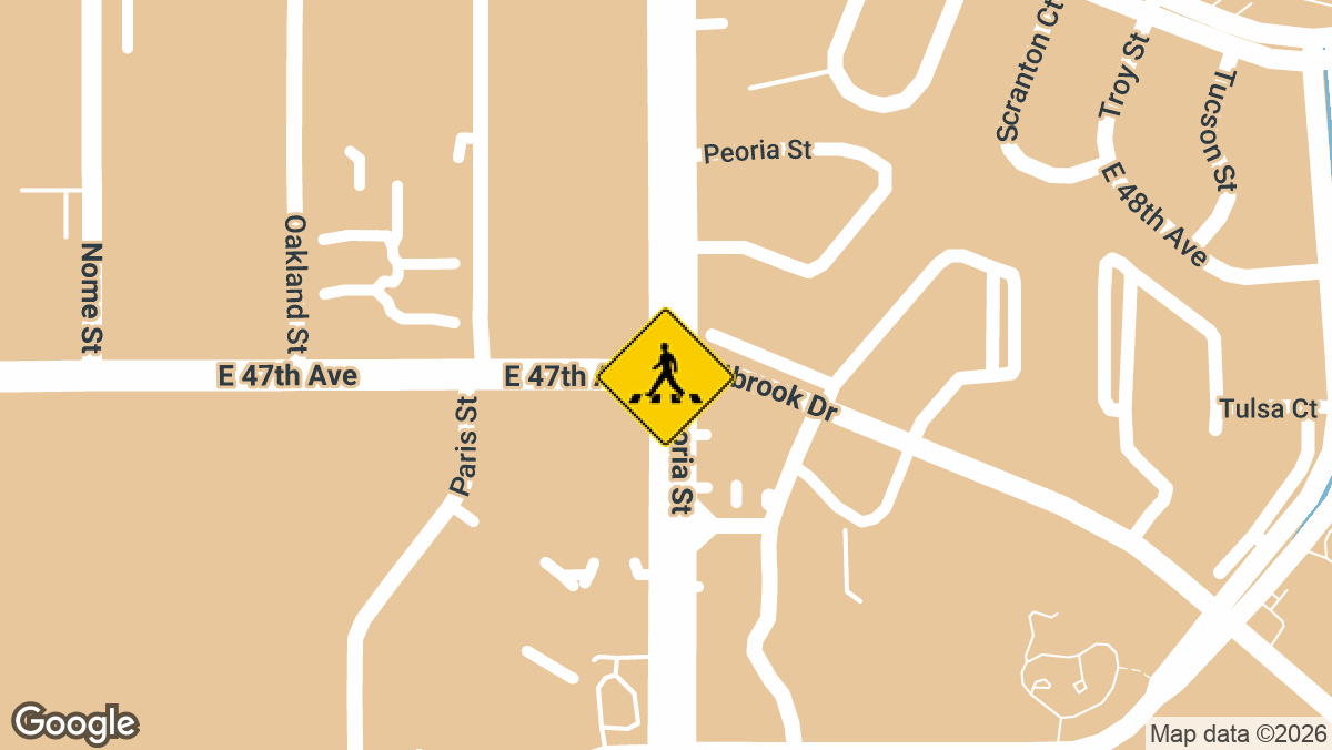 North Peoria Street and East 47th Avenue