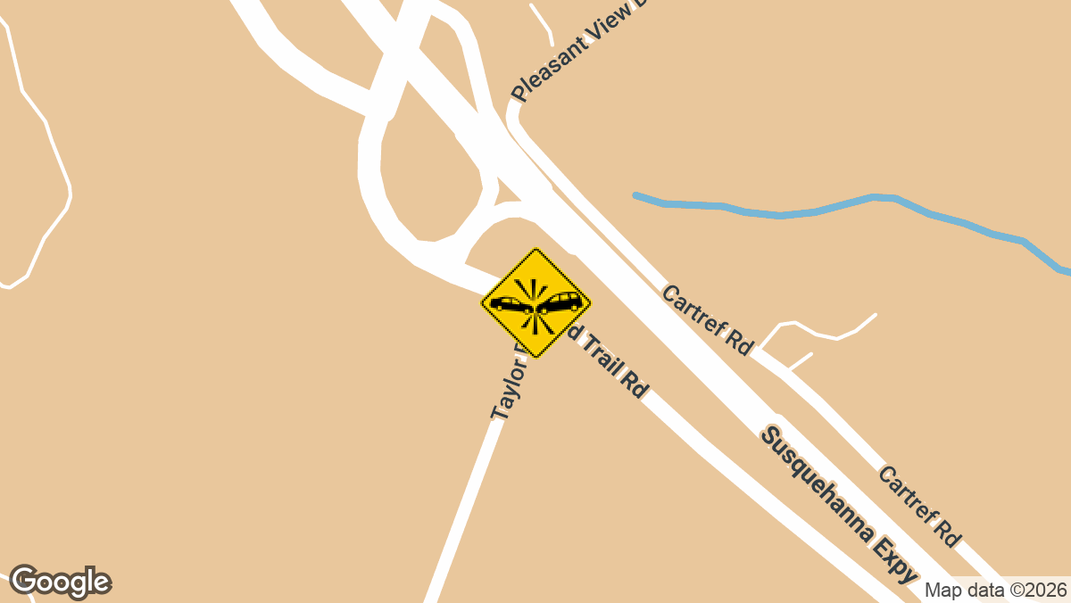 An injury crash was reported Wednesday, August 19, on Old Trail Road at Taylor Road in Newberry Township, near Etters.