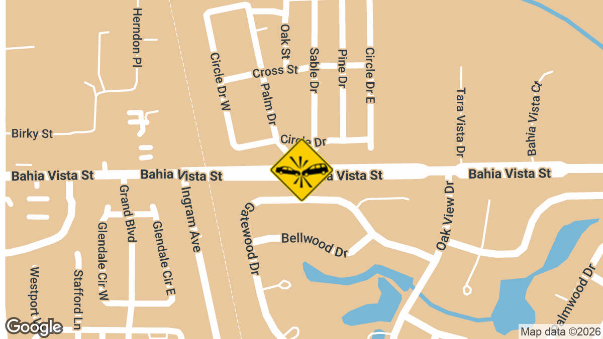 A crash involving a trauma alert was reported Wednesday, August 26, on Palm Drive near Bahia Vista Street in Sarasota.
