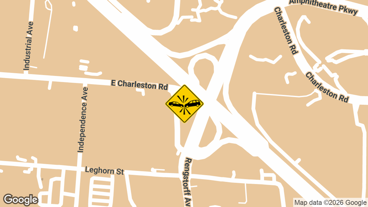 A person was injured in a two-vehicle crash Wednesday, August 19, on northbound U.S. 101 near Rengstorff Avenue in Mountain View.