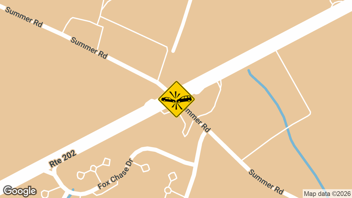 A two-vehicle wreck with injuries was reported at Route 202 and Summer Road Tuesday evening, August 4, according to Hunterdon and Warren County fire and EMS alerts.