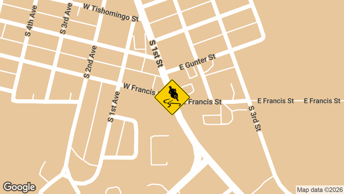 S 1st St & W Francis St, Madill, OK