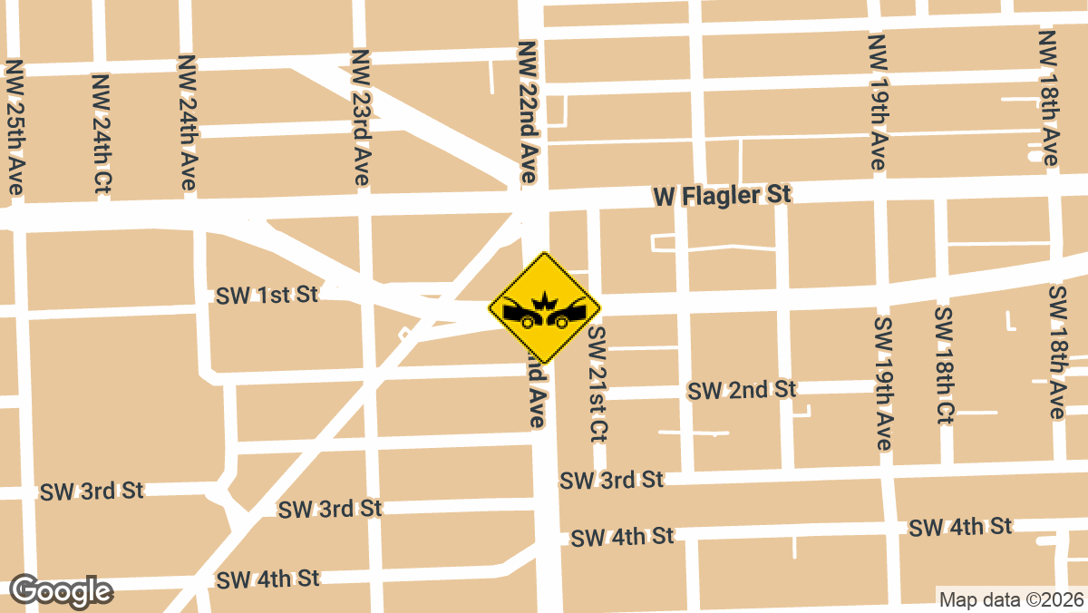 SW 1st St & SW 22nd Ave, Miami, FL