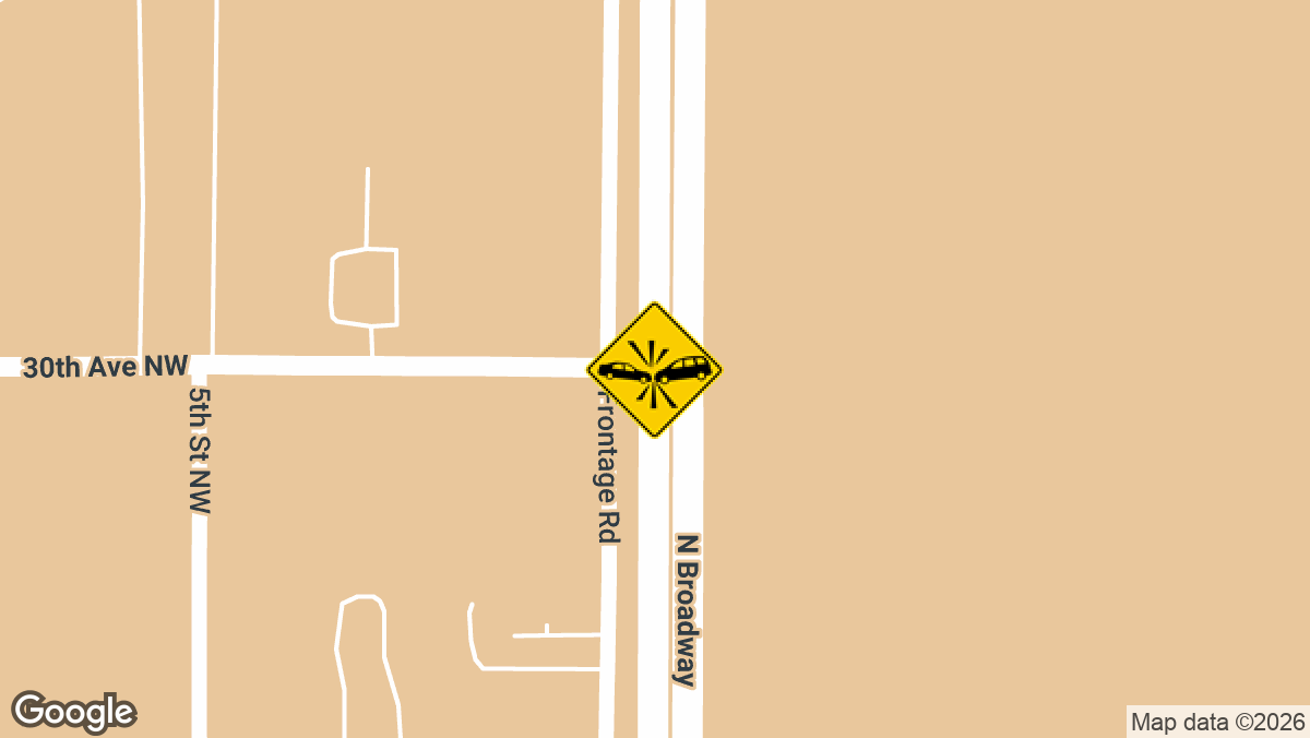 A driver is suspected of leaving the scene after an injury crash on Saturday, August 1 at the intersection of the U.S. Highway 83 Bypass and 30th Ave NW in Minot.