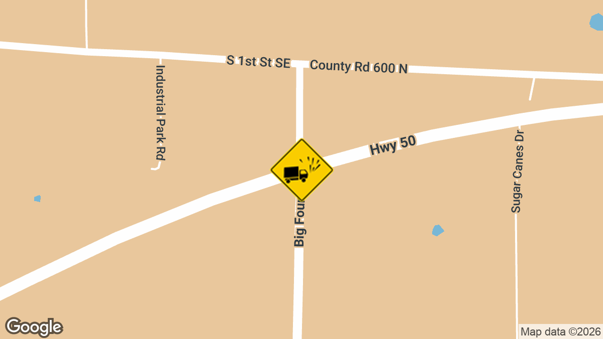 n Illinois State Police trooper was injured early Monday, August 17, when his patrol vehicle struck the rear of a semi tractor-trailer on U.S. Route 50 at Big Four Road, according to Illinois State Police.
