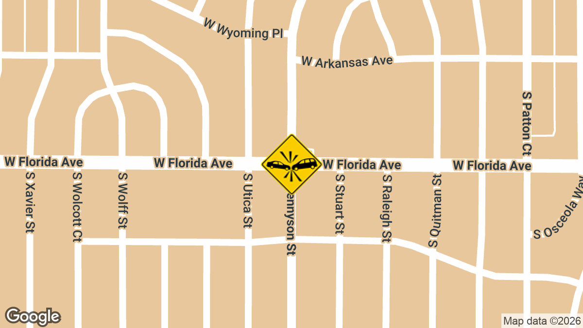 West Florida Avenue and South Tennyson Street