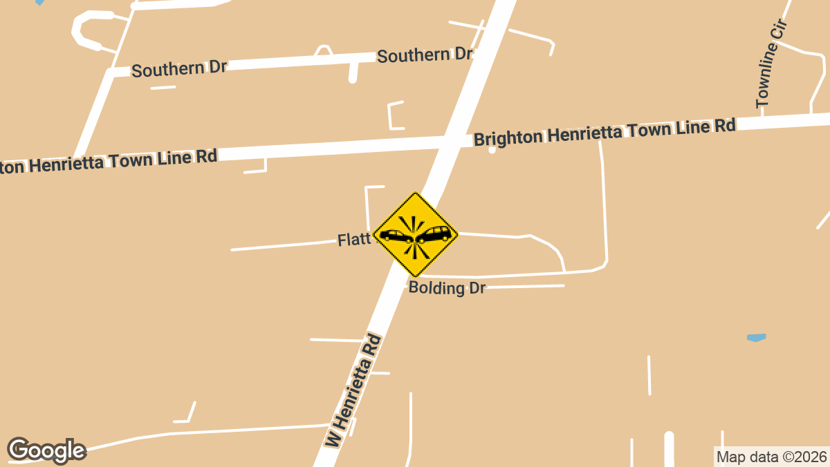 One driver was taken to the hospital with minor injuries Monday evening, August 17, following a two-vehicle collision in Henrietta.