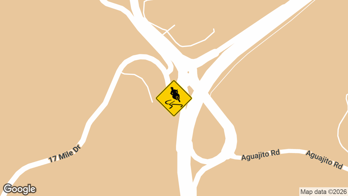 northbound Highway 1 at Aguajito