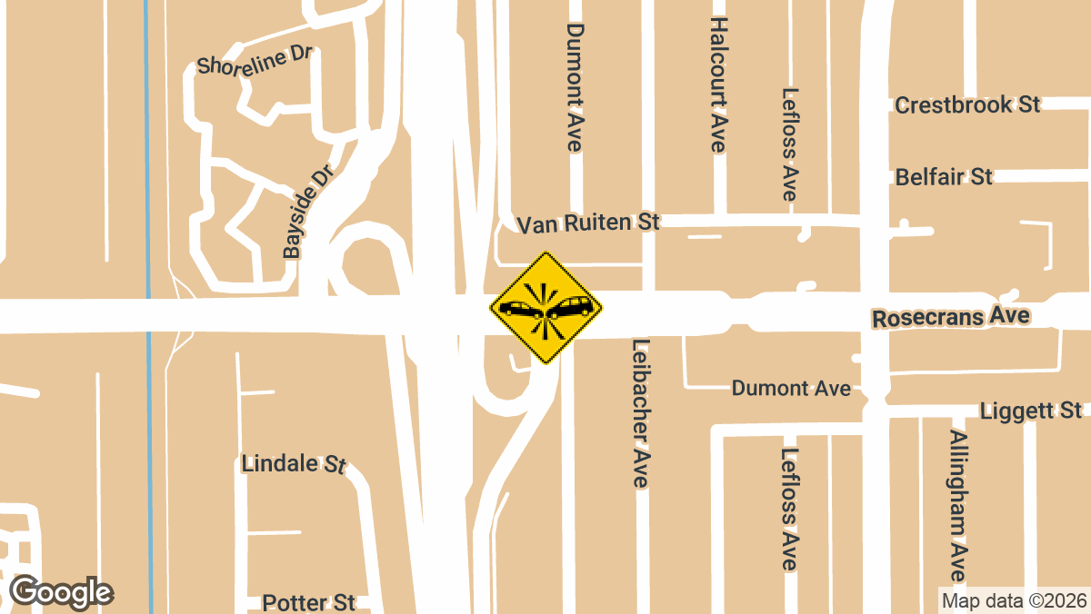 One person died and at least two others were hospitalized after an Amazon delivery truck, a Ford Transit van, and a car collided on southbound I-5 near Rosecrans Avenue early Thursday morning, September 10, according to the California Highway Patrol.