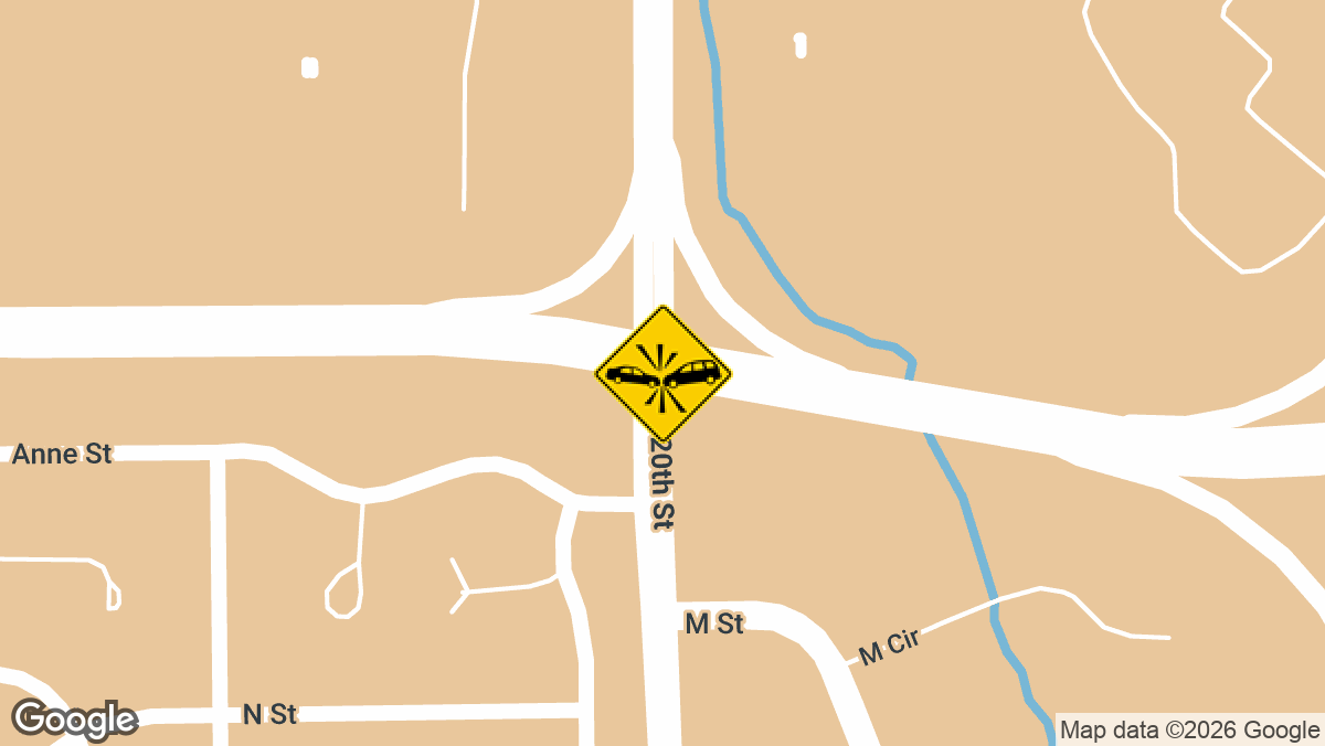A man in his 40s was taken to the hospital after a two-car wreck at 120th and L Street in Omaha, according to fire officials. The call came in around 9:55 p.m.