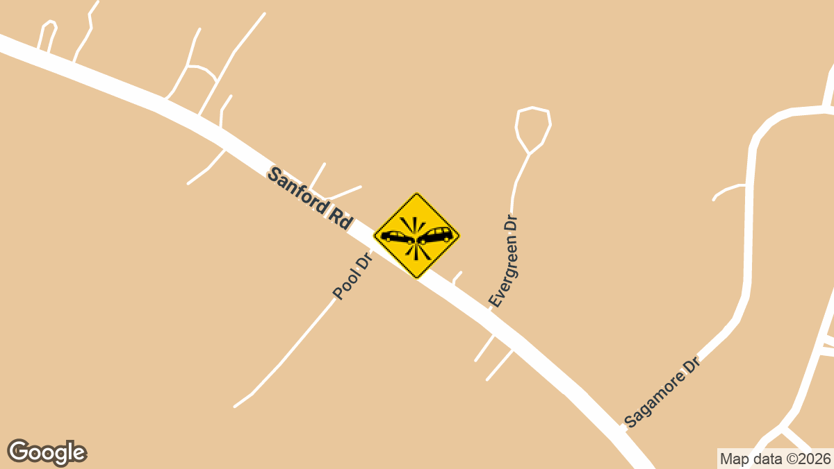 At least one person was injured Saturday evening in a collision near 1949 Sanford Road in Wells.