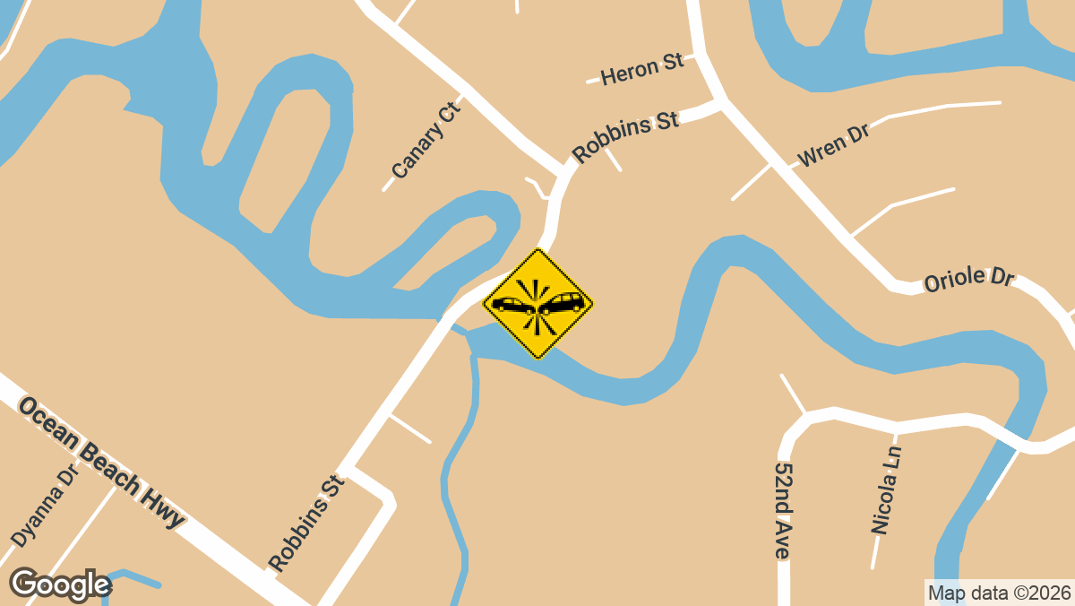 An injury crash was reported Tuesday, September 8, in the 2400 block of Robbins Street in Longview.