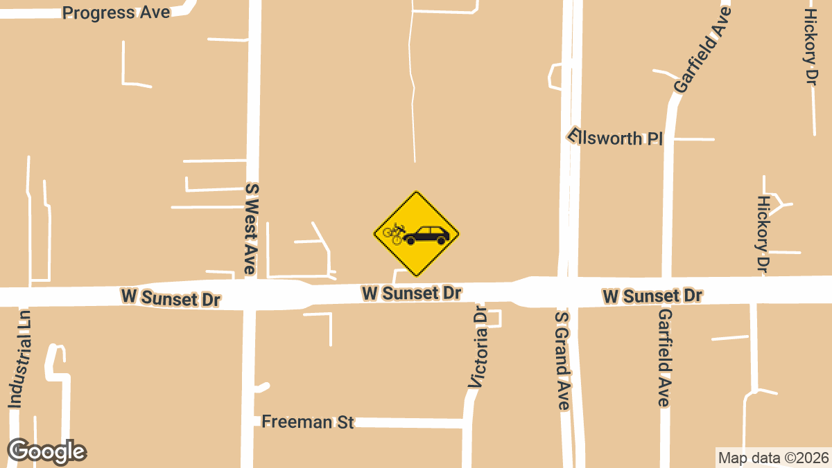 A bicyclist was injured Wednesday, September 9, after being struck by a vehicle in the 400 block of W. Sunset Drive in Waukesha.