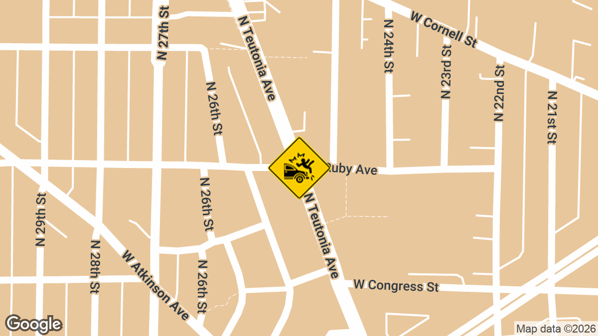 One person was killed and another was injured after a vehicle struck two pedestrians Tuesday, September 8, in the 4500 block of N Teutonia Avenue in Milwaukee.