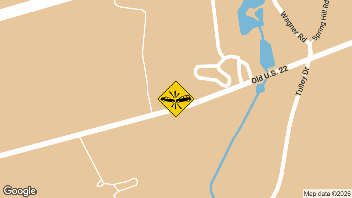 An injury crash was reported Wednesday, September 9, near 6147 Old U.S. 22 in Upper Tulpehocken Township.