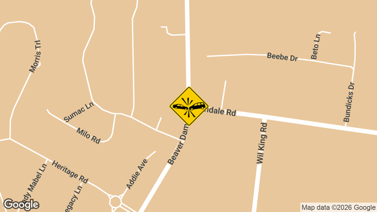 An injury crash was reported Wednesday, September 9, at the intersection of Beaver Dam Road and Kendale Road in Lewes.