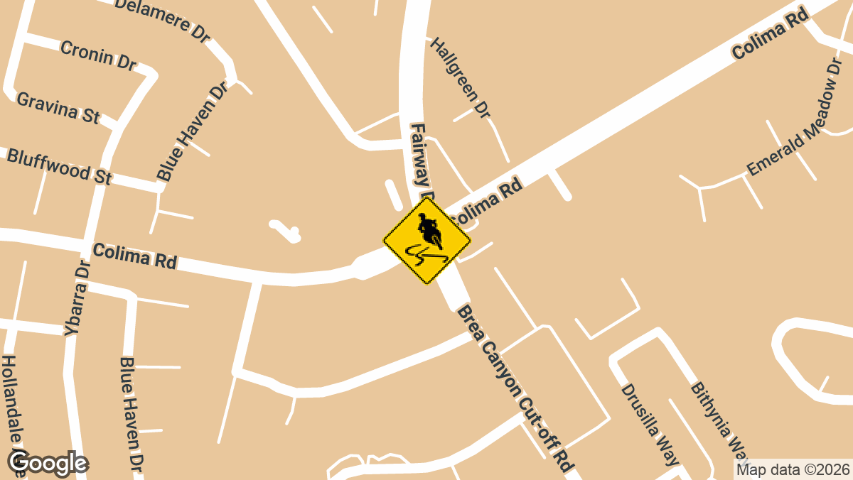 A major-injury crash involving a vehicle and motorcycle was reported Monday, August 31, at Brea Canyon Cut Off Road and Colima Road in Brea.