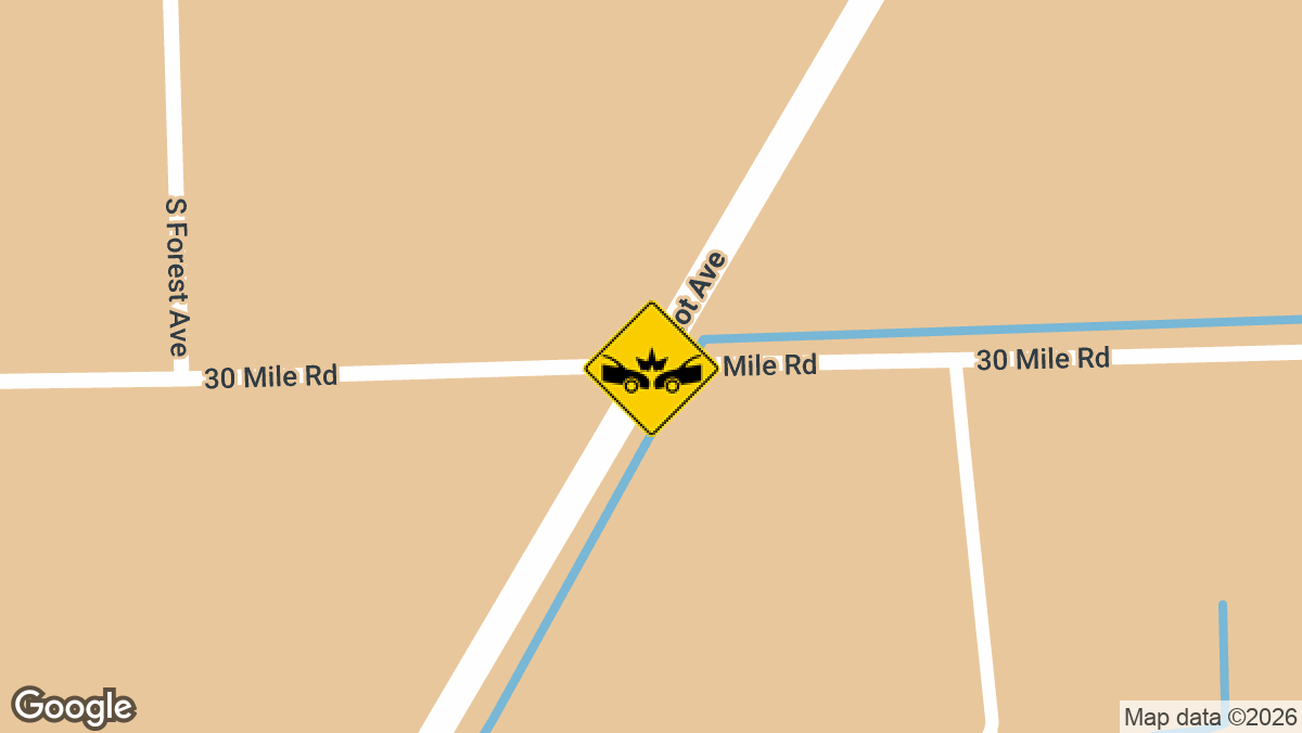 Ten people were injured, one critically, Monday afternoon, August 31, in a four-vehicle collision on Gratiot Avenue near 30 Mile Road in Lenox Township.