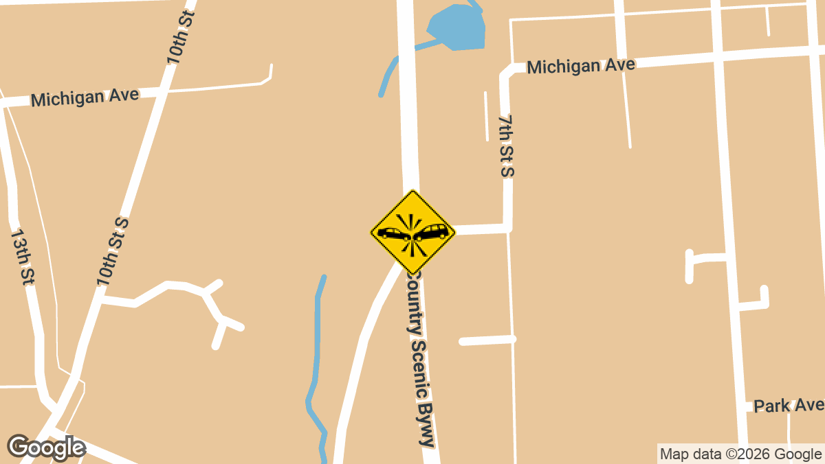 Two people were injured after a two-vehicle crash on Thursday, September 3, at the intersection of Highway 34 and Elm Avenue West in Walker, Cass County.