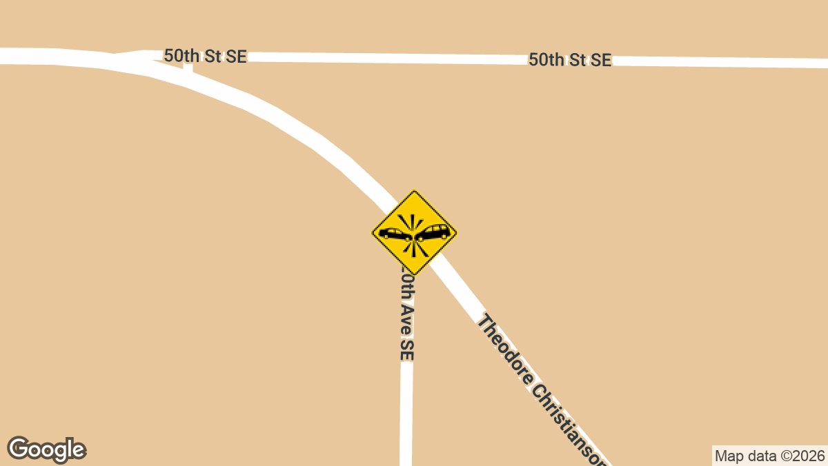 One person was injured in a two-vehicle crash Wednesday, September 9, at the intersection of eastbound Highway 7 and County Road 2 in Rheiderland Township, Chippewa County.