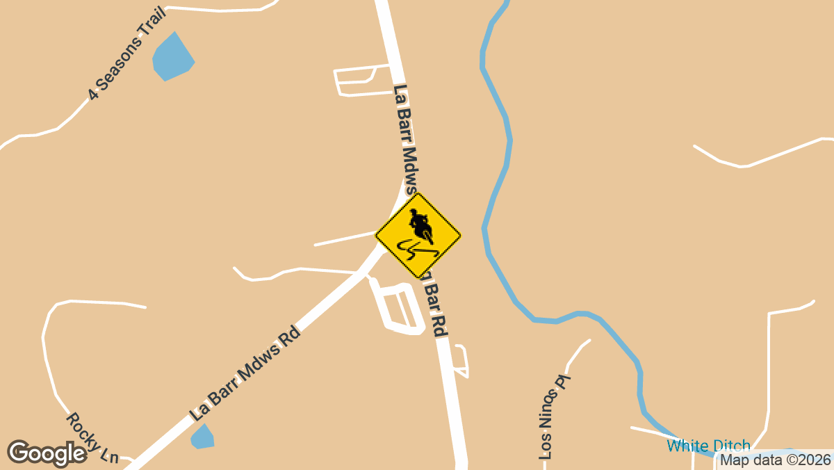 A motorcyclist suffered major injuries after being struck by a vehicle near the corner of La Barr Meadows Road and Dog Bar Road Saturday, September 5, according to dispatch logs.