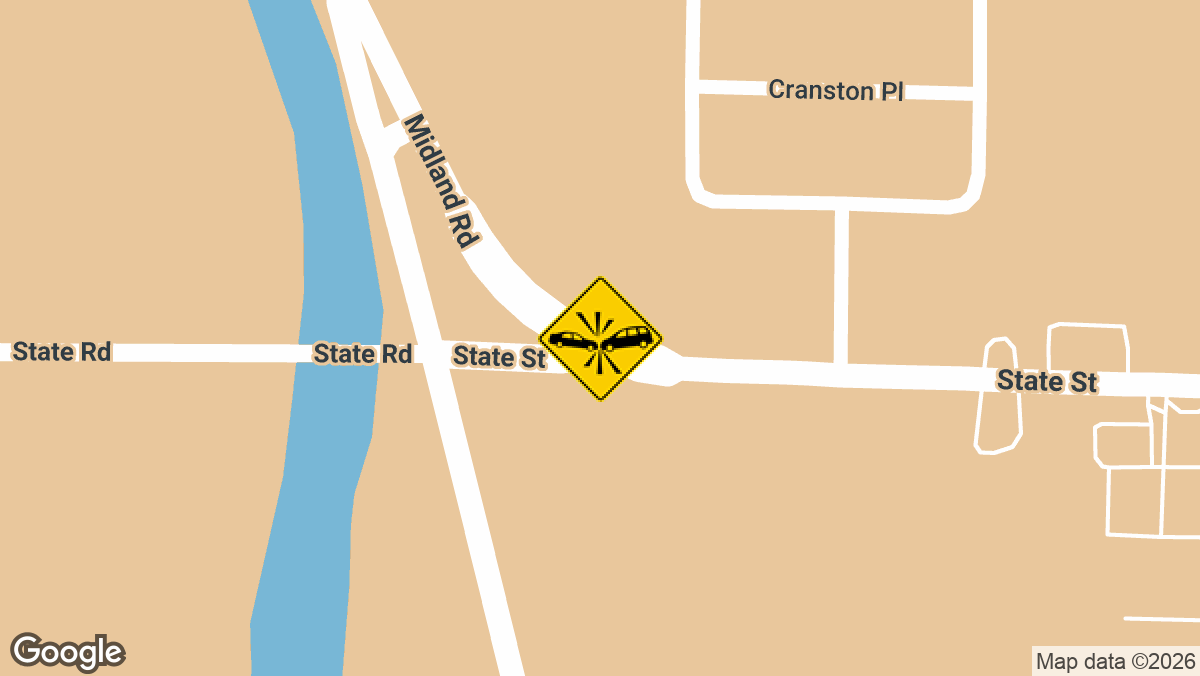 An injury crash was reported Tuesday, September 2, at the intersection of Midland Road and State Street in Saginaw Township.