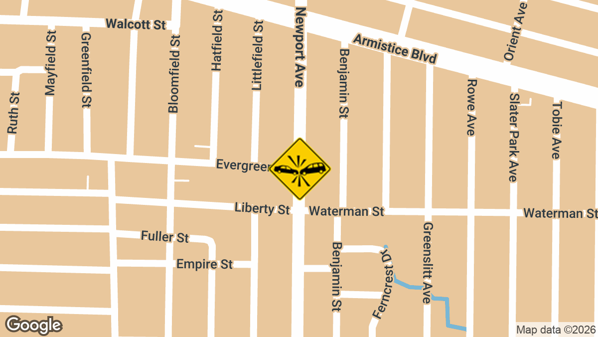 One driver was hospitalized with minor injuries after a rear-end wreck at Newport Avenue and Evergreen Street Sunday afternoon, August 30 according to the Pawtucket Police Department