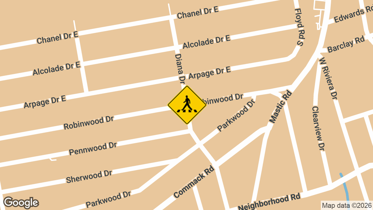 Robinwood Dr & Diana Dr, Shirley, NY