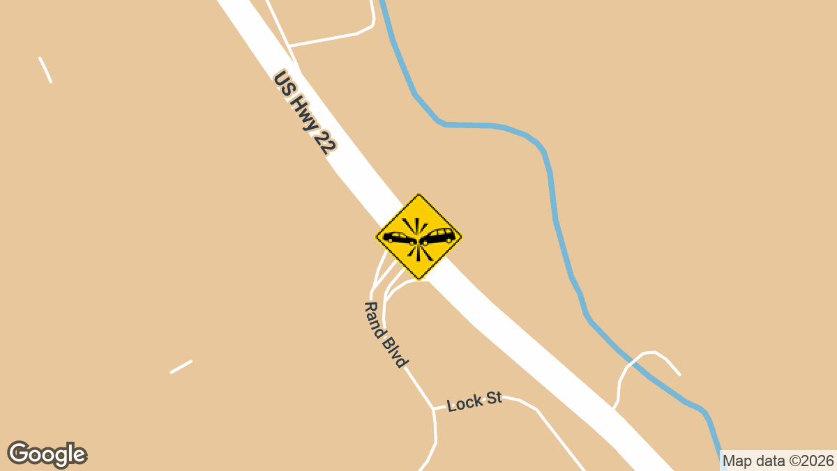 Two people were injured Monday, September 7, after a motor vehicle accident on Route 22 at Rand Boulevard in Lopatcong Township.
