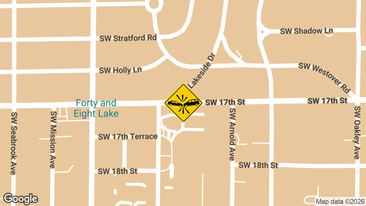 Emergency crews responded to a reported crash Thursday morning at the intersection of S.W. 17th Street and Lakeside Drive in west Topeka.
