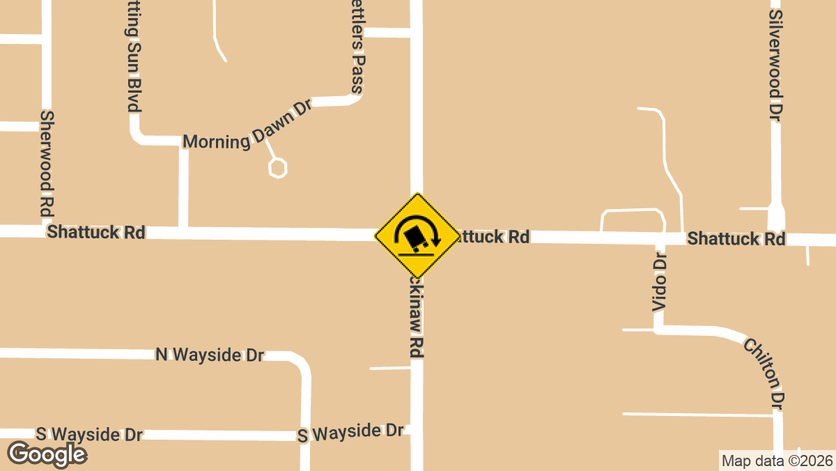 A rollover wreck with injuries was reported Sunday, August 30, 2026, at the intersection of Shattuck Road and Mackinaw Road in Saginaw Township, Saginaw County, Michigan, according to dispatch records.