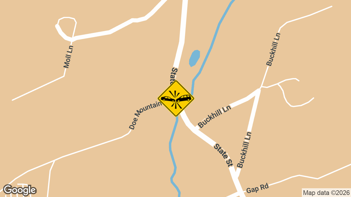 An injury crash was reported Saturday, August 29, at the intersection of State Street and Doe Mountain Lane in Longswamp Township.