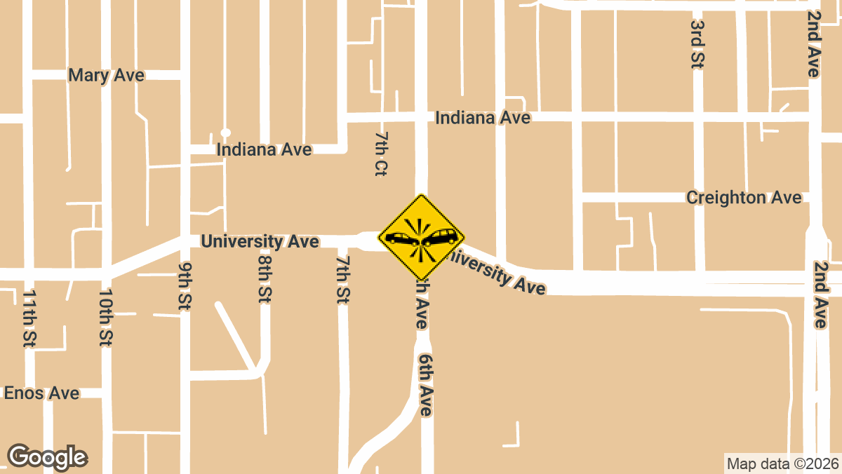 University Avenue at Sixth Avenue