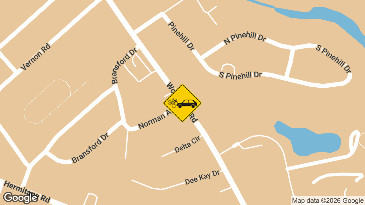 A bicyclist was hurt Tuesday, September 8, after being struck by a vehicle at Woodman Rd and Norman Ave in Henrico.